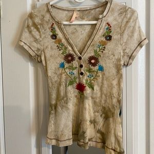 me & ko embroidered shirt